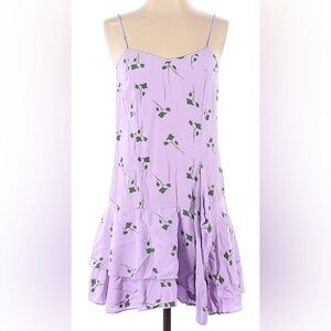 Thakoon Lavender Floral Mini Dress